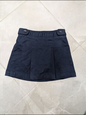 5/$35 Old Navy Navy Skort Girls S 6-7 Pleated Uniform Skirt Shorts Combo